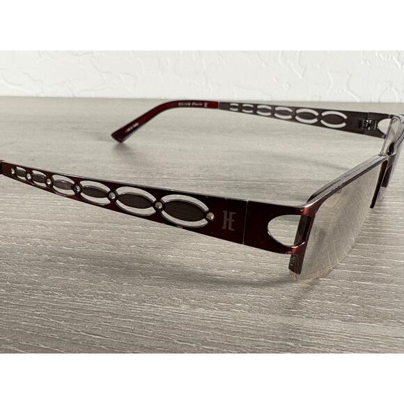 Helium Paris Eyeglass Frames 4161 Dark Cherry 50-18-135 Italy Women’s Designer - Picture 3 of 7